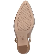 Jessica Simpson Nelica Metallic Ankle Strap Platform Pumps