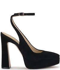 Jessica Simpson Nelica Suede Ankle Strap Platform Pumps