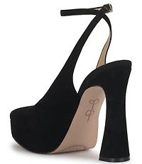 Jessica Simpson Nelica Suede Ankle Strap Platform Pumps