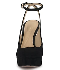 Jessica Simpson Nelica Suede Ankle Strap Platform Pumps