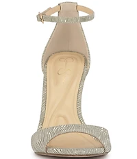Jessica Simpson Nelira Metallic Ankle Wrap Dress Sandals