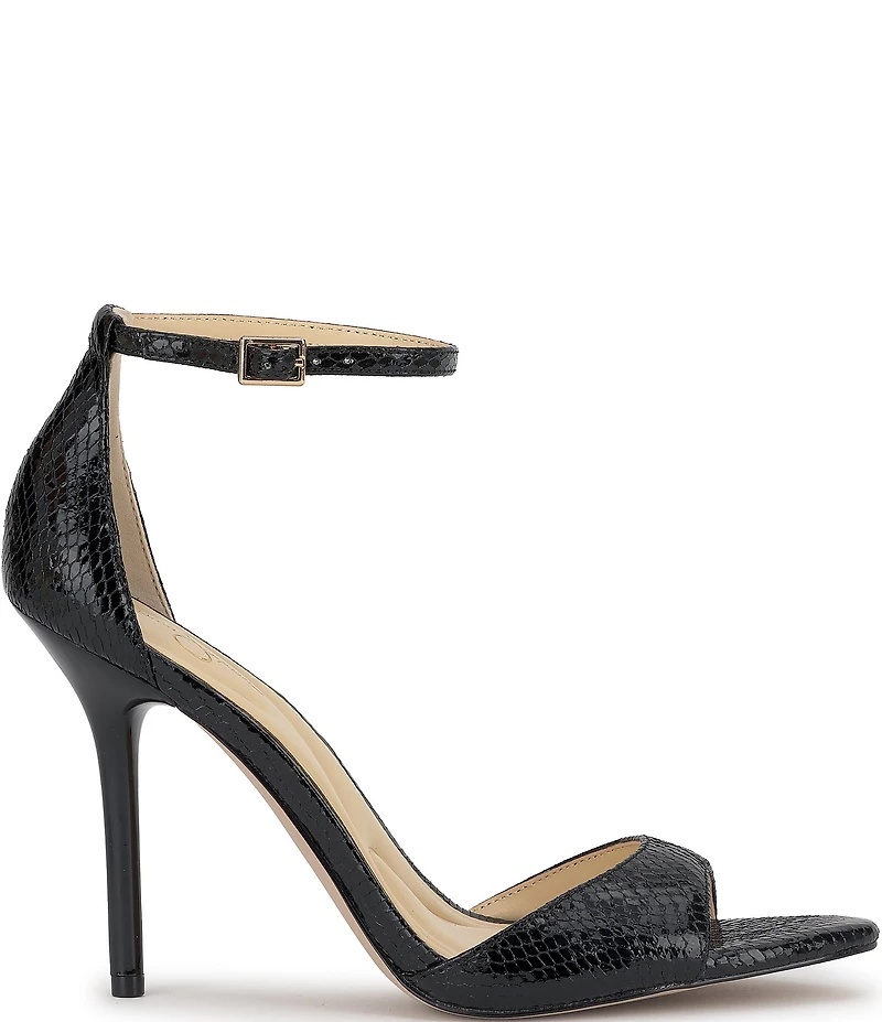 Jessica Simpson Nelira Snake Embossed Ankle Strap Dress Sandals