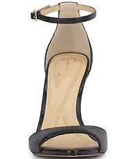 Jessica Simpson Nelira Snake Embossed Ankle Strap Dress Sandals
