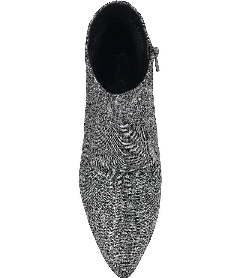 Jessica Simpson Nerix Snake Print Glitter Platform Booties