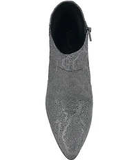 Jessica Simpson Nerix Snake Print Glitter Platform Booties