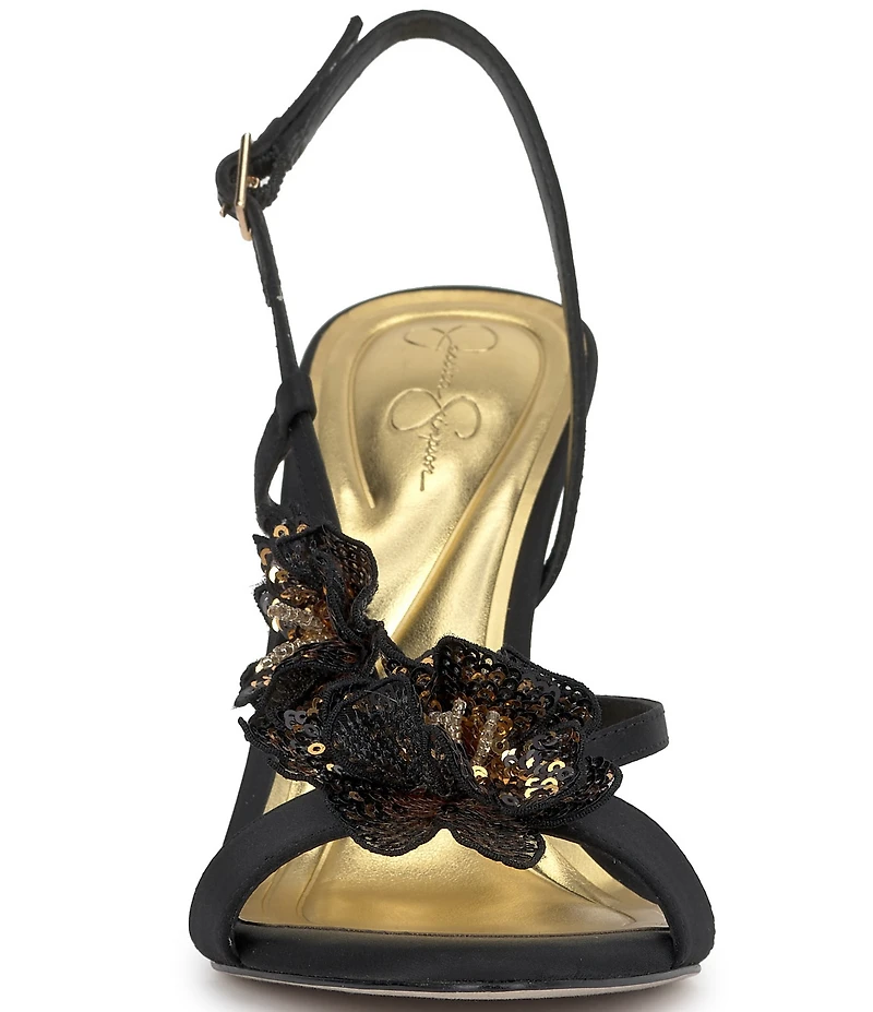 Jessica Simpson Nivory 3D Floral Embellished Dress Sandals