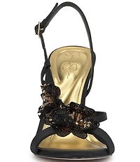 Jessica Simpson Nivory 3D Floral Embellished Dress Sandals