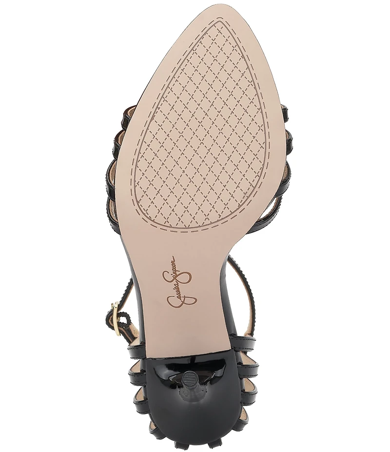 Jessica Simpson Nuvire Patent Caged Dress Sandals