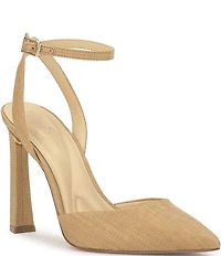 Jessica Simpson Ocanna Raffia Ankle Strap Pumps
