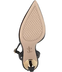 Jessica Simpson Ocanna Snake Embossed Ankle Wrap Pumps