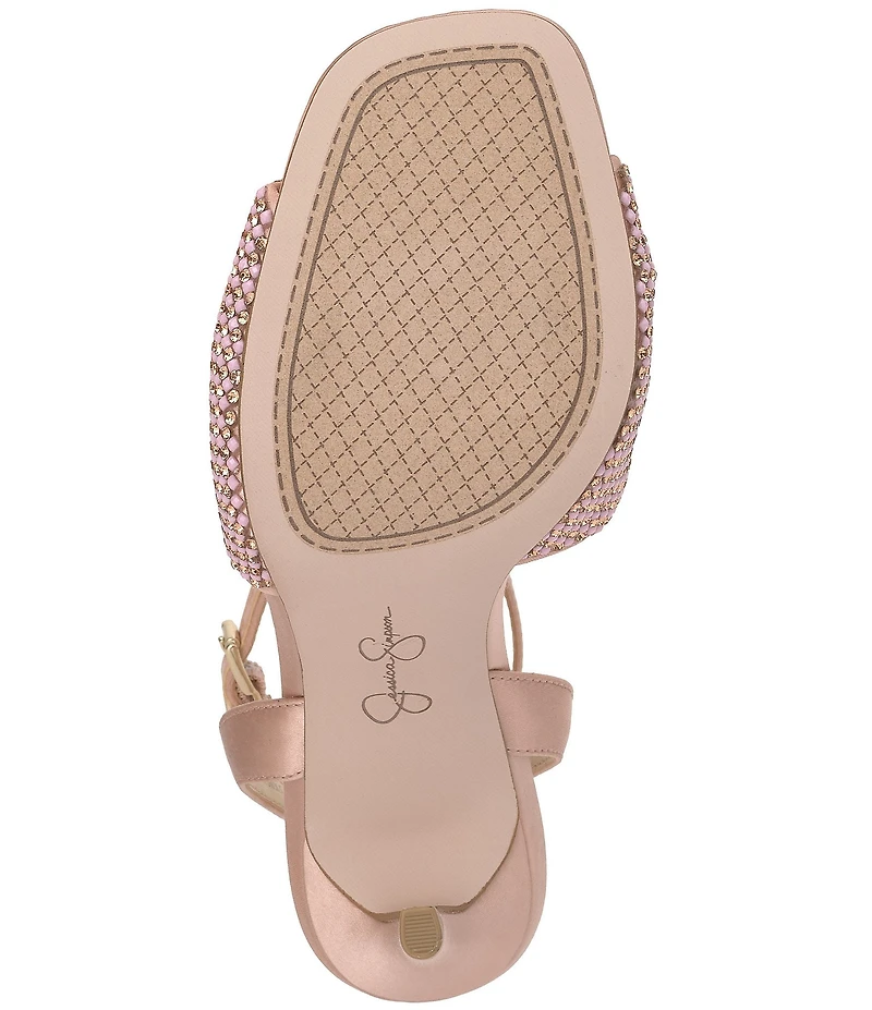 Jessica Simpson Ohela Rhinestone Embellished Dress Sandals