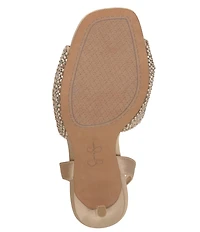 Jessica Simpson Ohela Rhinestone Embellished Dress Sandals