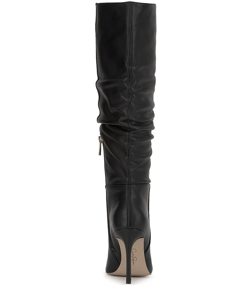 Jessica Simpson Ohena Slouch Leather Knee High Boots