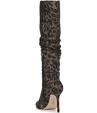 Jessica Simpson Ohena Slouch Leopard Print Knee High Boots