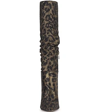 Jessica Simpson Ohena Slouch Leopard Print Knee High Boots