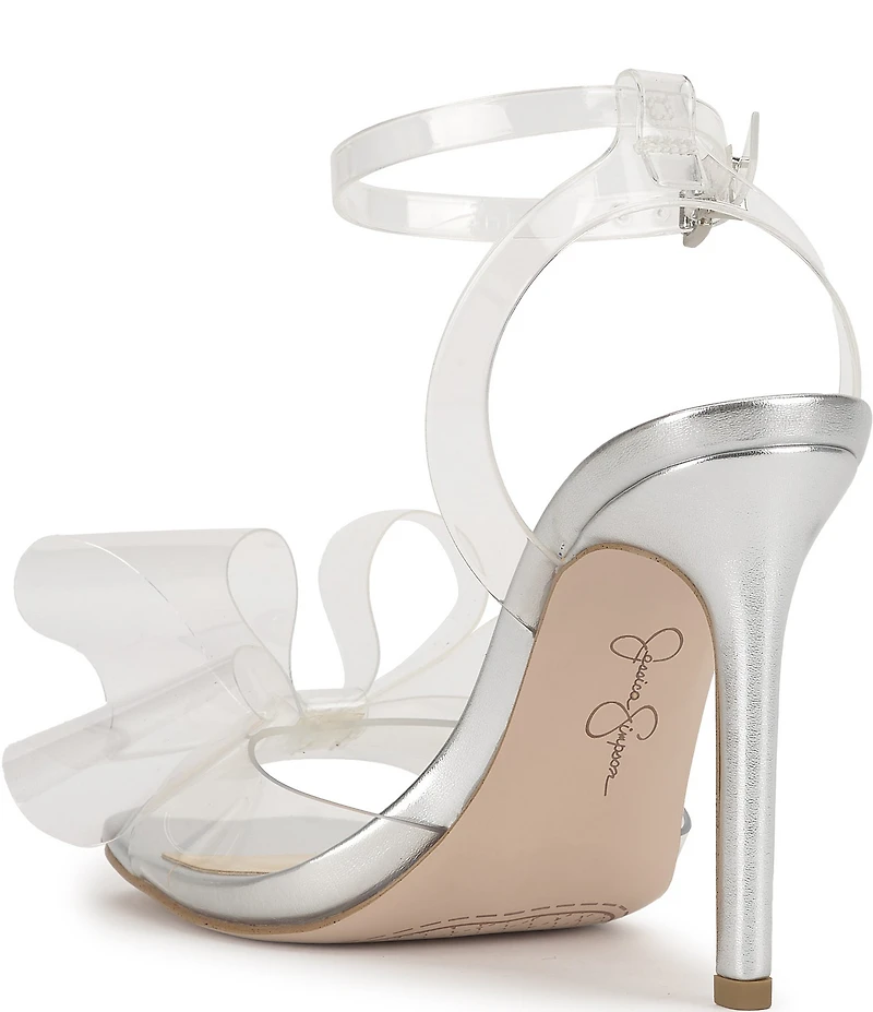 Jessica Simpson Olivine Clear Bow Dress Sandals