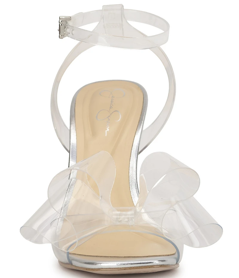 Jessica Simpson Olivine Clear Bow Dress Sandals
