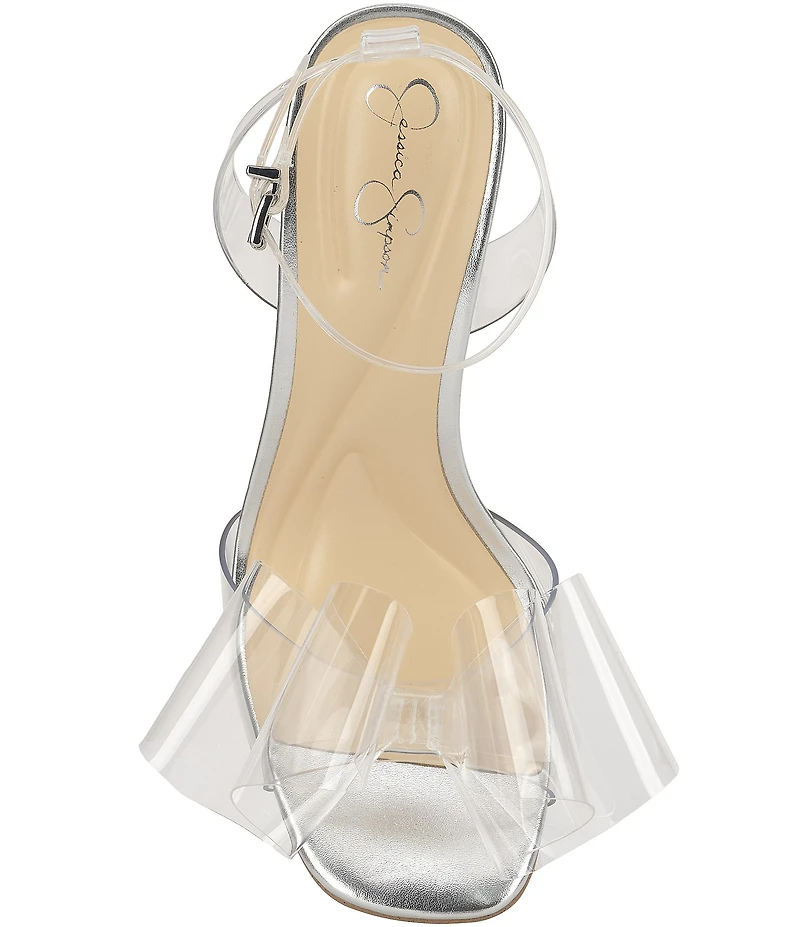 Jessica Simpson Olivine Clear Bow Dress Sandals