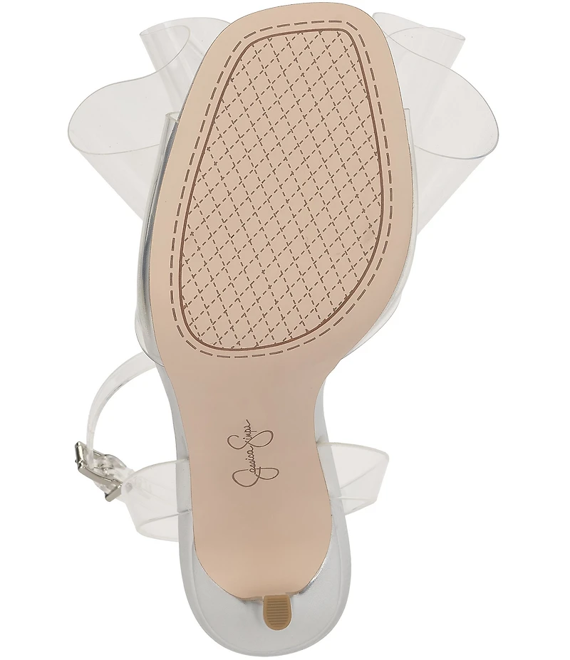 Jessica Simpson Olivine Clear Bow Dress Sandals