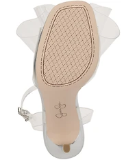 Jessica Simpson Olivine Clear Bow Dress Sandals