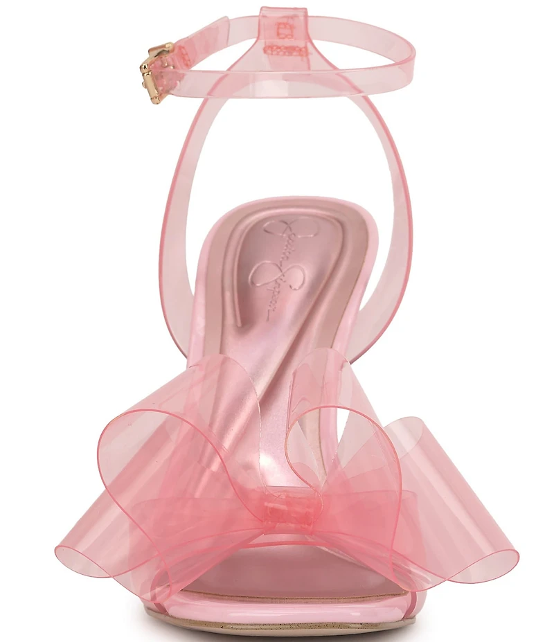 Jessica Simpson Olivine Clear Bow Dress Sandals