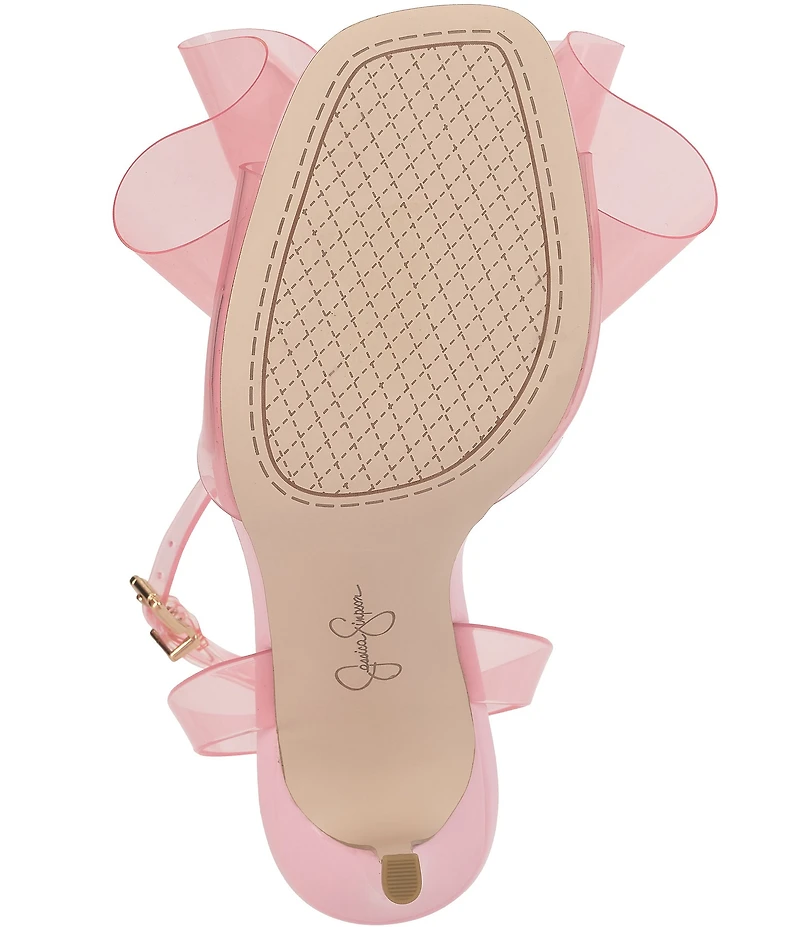 Jessica Simpson Olivine Clear Bow Dress Sandals