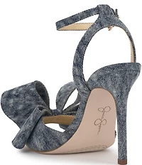 Jessica Simpson Olivine Denim Bow Dress Sandals