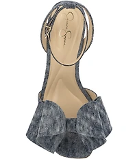 Jessica Simpson Olivine Denim Bow Dress Sandals