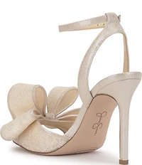 Jessica Simpson Olivine Floral Glitter Lace Oversized Bow Dress Sandals