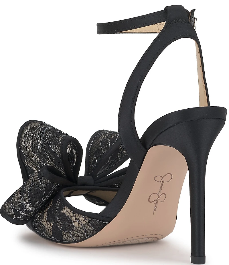 Jessica Simpson Olivine Lace Flower Bow Dress Sandals
