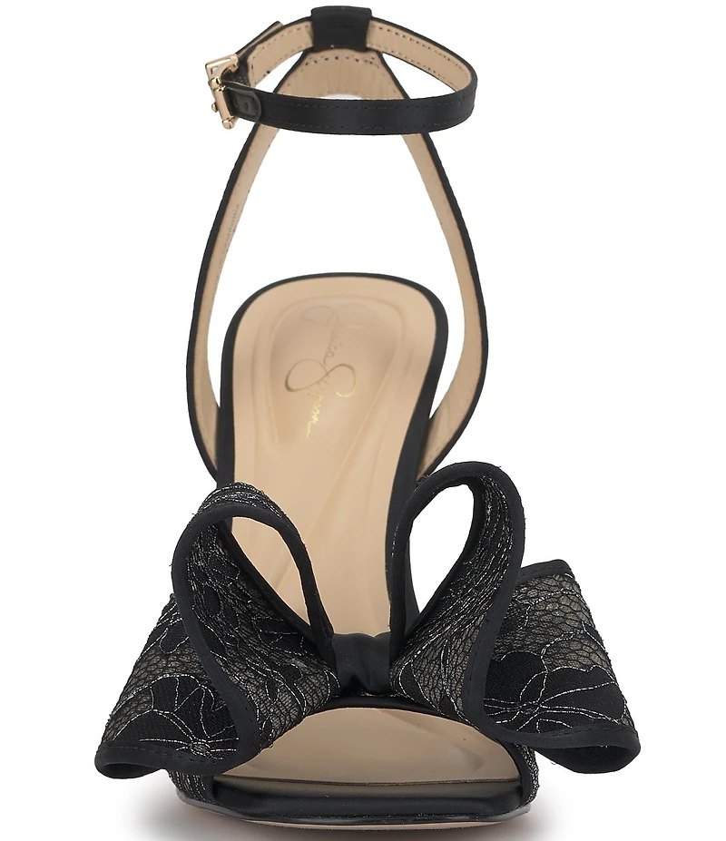 Jessica Simpson Olivine Lace Flower Bow Dress Sandals