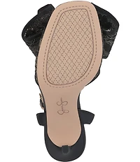 Jessica Simpson Olivine Lace Flower Bow Dress Sandals