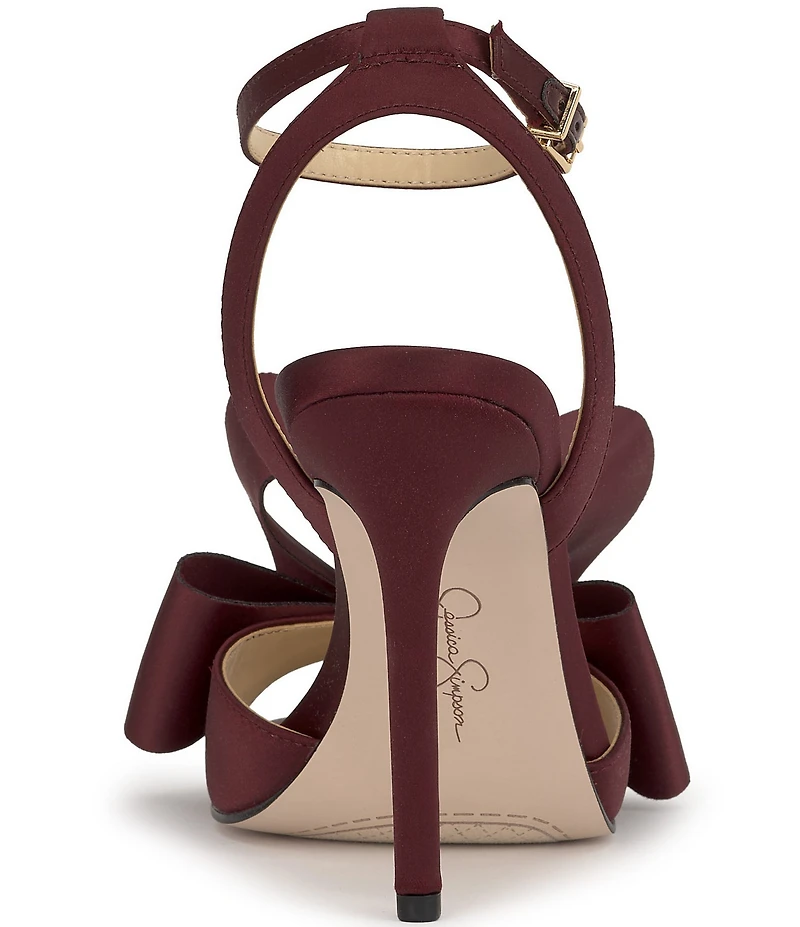 Jessica Simpson Olivine Satin Bow Dress Sandals