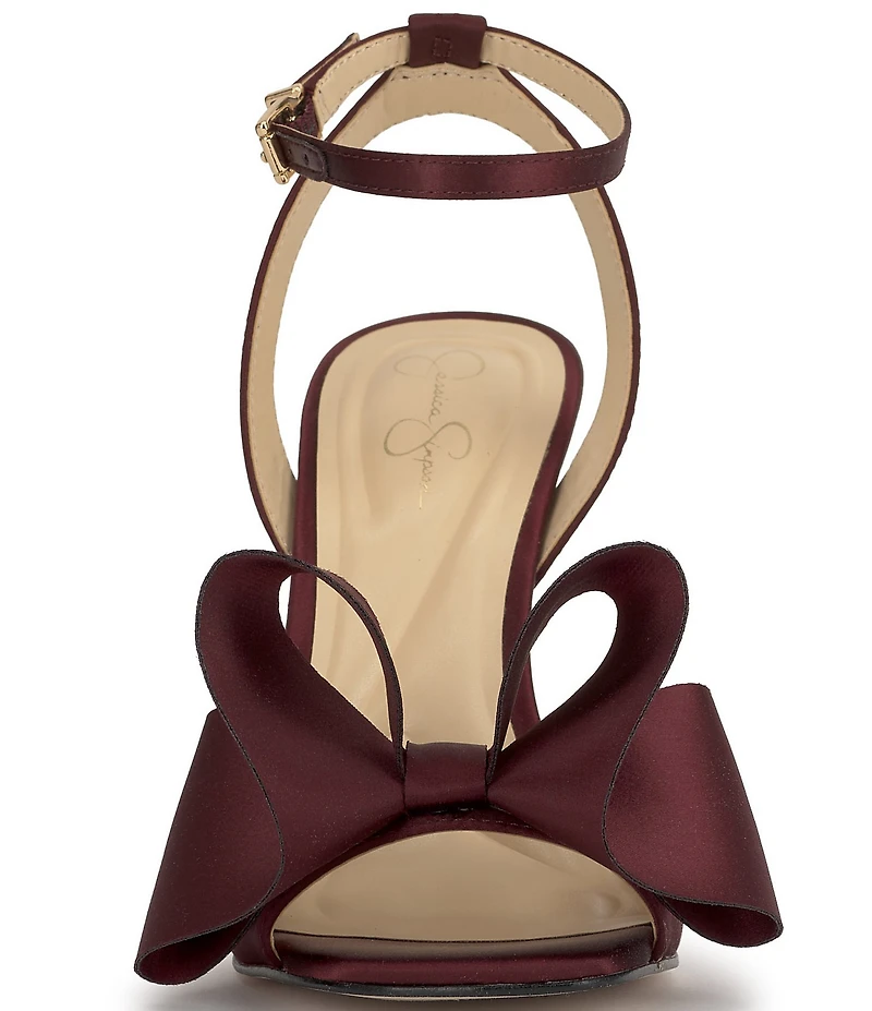 Jessica Simpson Olivine Satin Bow Dress Sandals