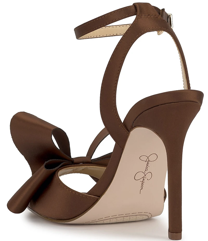 Jessica Simpson Olivine Satin Bow Dress Sandals