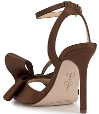 Jessica Simpson Olivine Satin Bow Dress Sandals