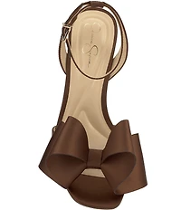Jessica Simpson Olivine Satin Bow Dress Sandals