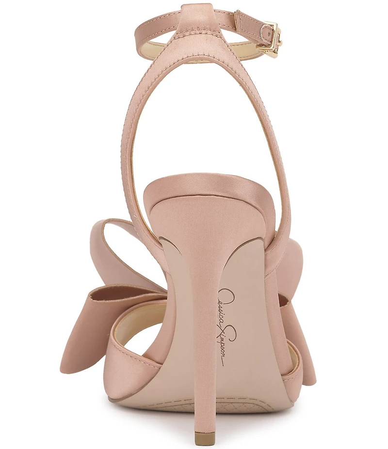 Jessica Simpson Olivine Satin Bow Dress Sandals