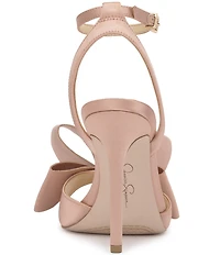 Jessica Simpson Olivine Satin Bow Dress Sandals