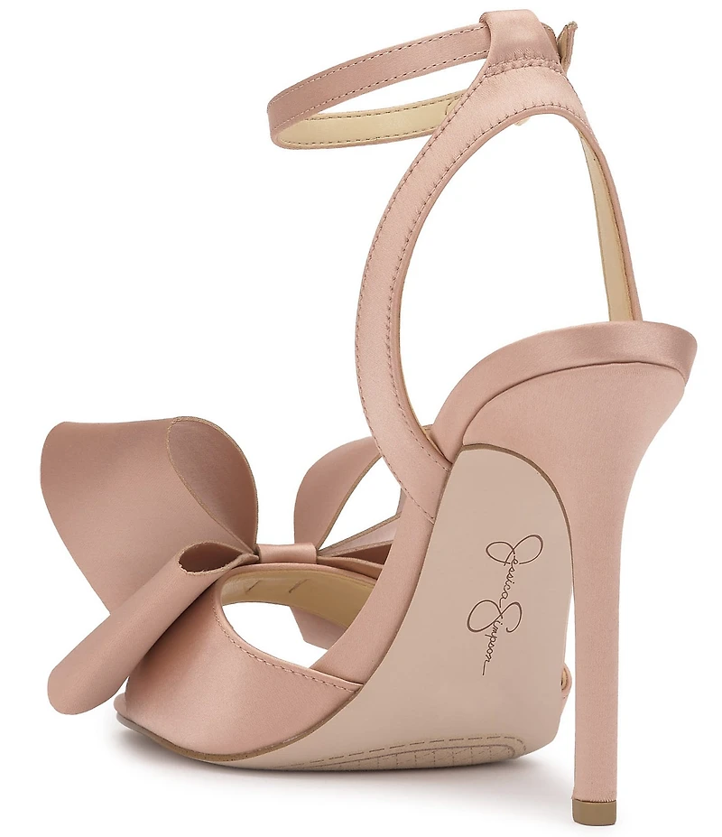 Jessica Simpson Olivine Satin Bow Dress Sandals