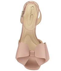 Jessica Simpson Olivine Satin Bow Dress Sandals