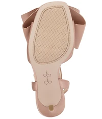 Jessica Simpson Olivine Satin Bow Dress Sandals