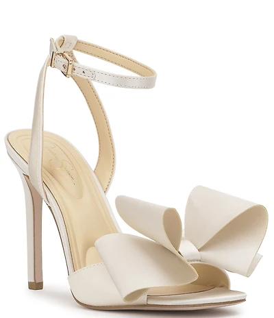 Jessica Simpson Olivine Satin Bow Dress Sandals