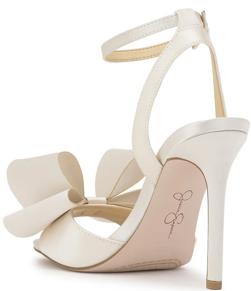 Jessica Simpson Olivine Satin Bow Dress Sandals