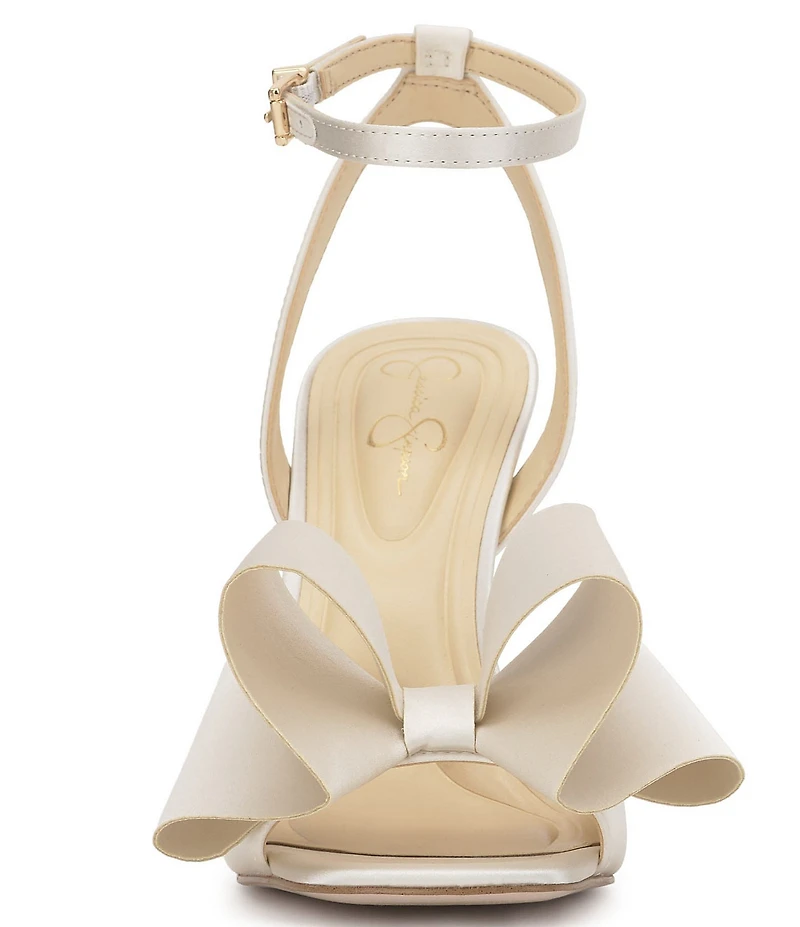 Jessica Simpson Olivine Satin Bow Dress Sandals