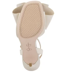 Jessica Simpson Olivine Satin Bow Dress Sandals