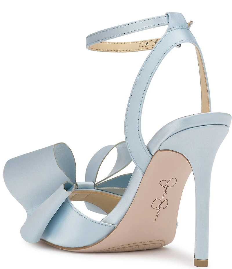 Jessica Simpson Olivine Satin Bow Dress Sandals