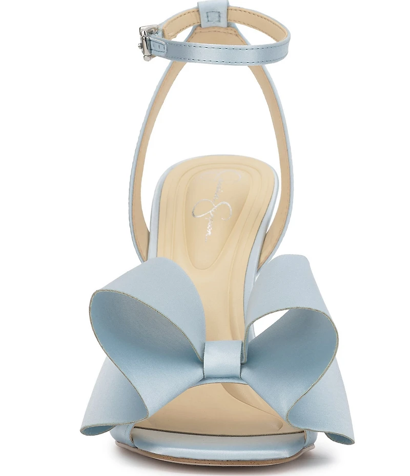 Jessica Simpson Olivine Satin Bow Dress Sandals