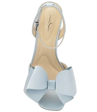 Jessica Simpson Olivine Satin Bow Dress Sandals