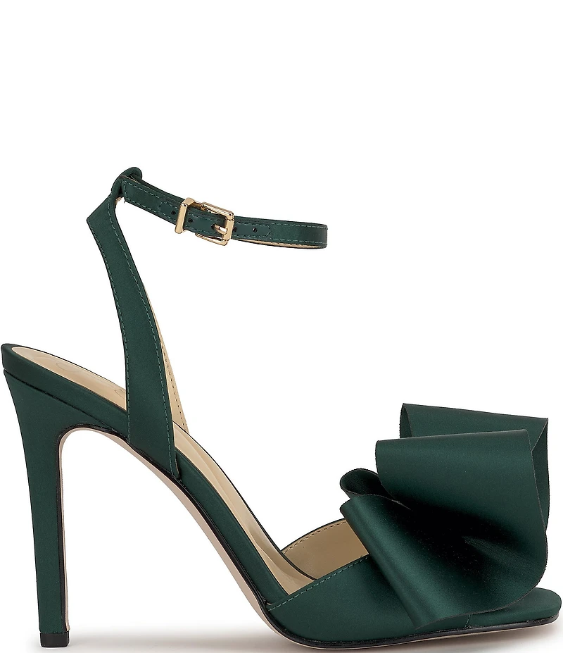 Jessica Simpson Olivine Satin Bow Dress Sandals